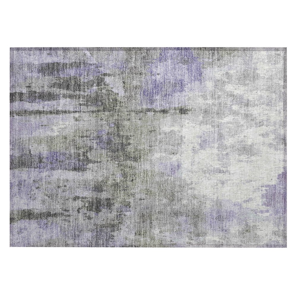 Machine Washable Indoor/Outdoor Chantille ACN2284 Purple 1'8" x 2'6" Rug. Picture 1