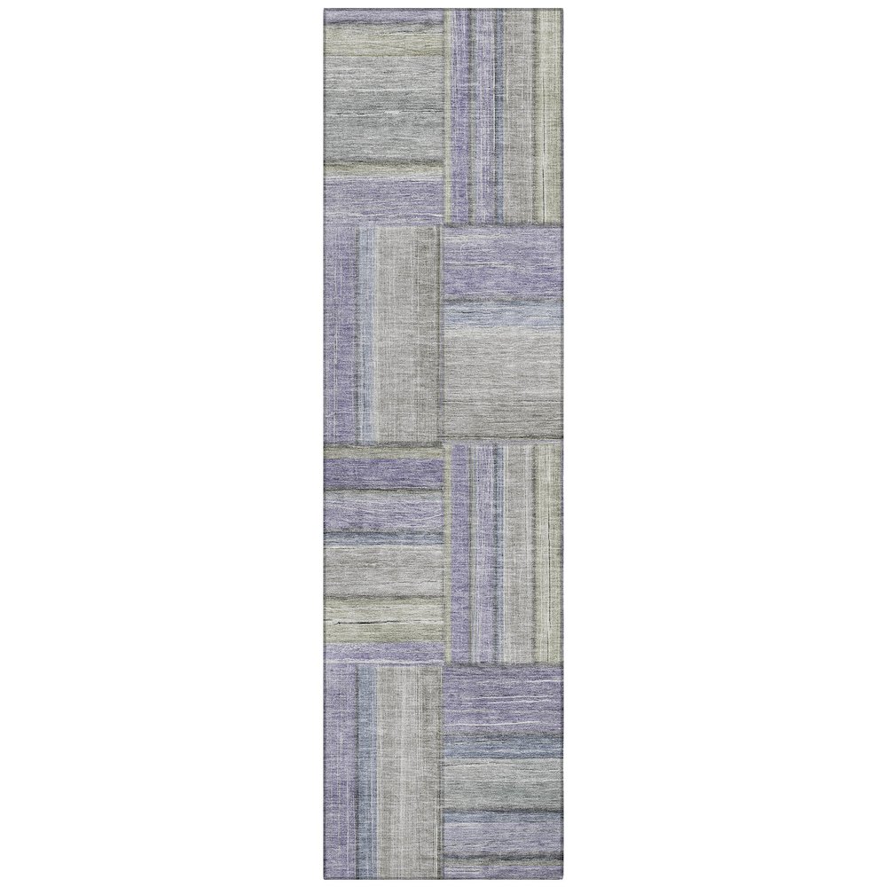 Machine Washable Indoor/Outdoor Chantille ACN2285 Purple 2'3" x 7'6" Runner Rug. Picture 1