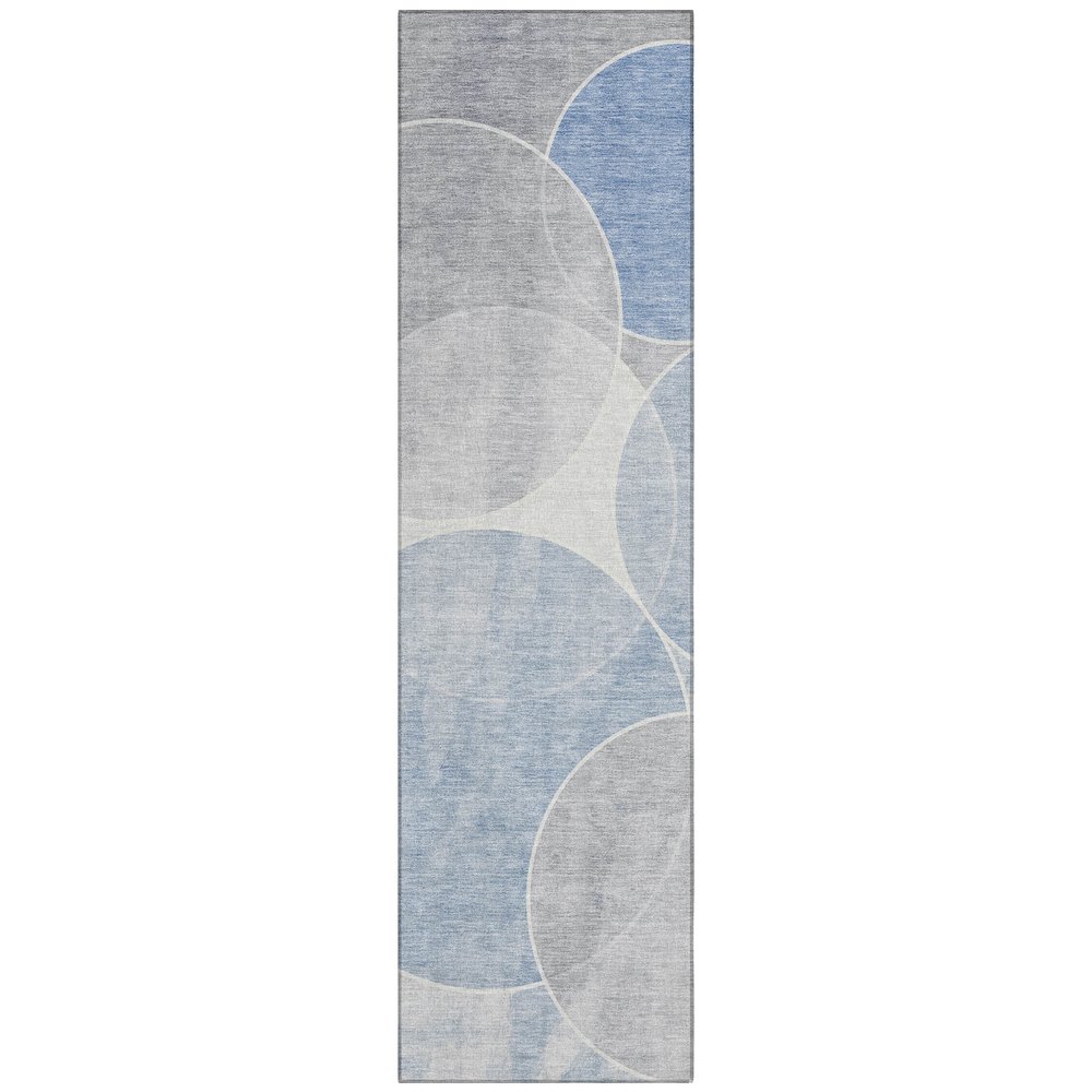 Machine Washable Indoor/Outdoor Chantille ACN2286 Blue 2'3" x 7'6" Runner Rug. Picture 1