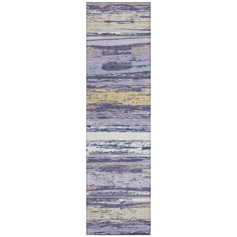 Machine Washable Indoor/Outdoor Chantille ACN2287 Purple 2'3" x 7'6" Runner Rug. Picture 1