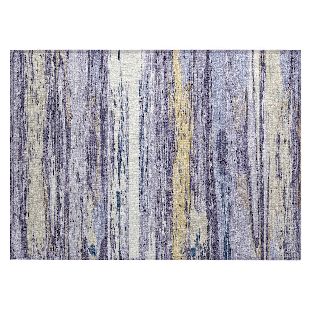 Machine Washable Indoor/Outdoor Chantille ACN2287 Purple 1'8" x 2'6" Rug. Picture 1