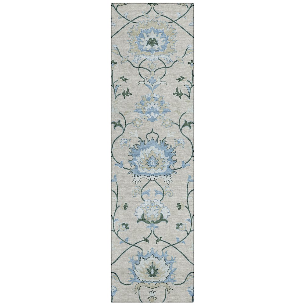 Machine Washable Indoor/Outdoor Chantille ACN2291 Brown 2'3" x 7'6" Runner Rug. Picture 1