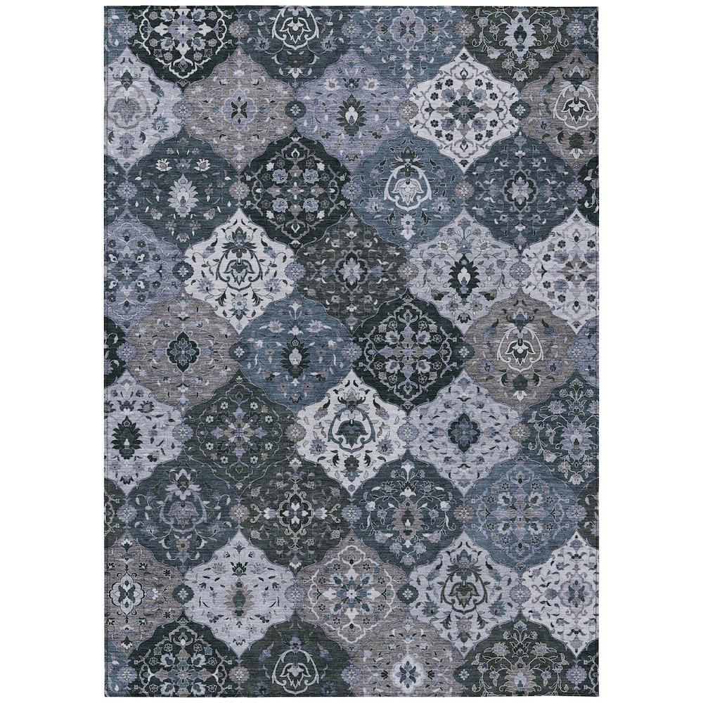 Machine Washable Indoor/Outdoor Chantille ACN2292 Blue 2'6" x 3'10" Rug. Picture 1