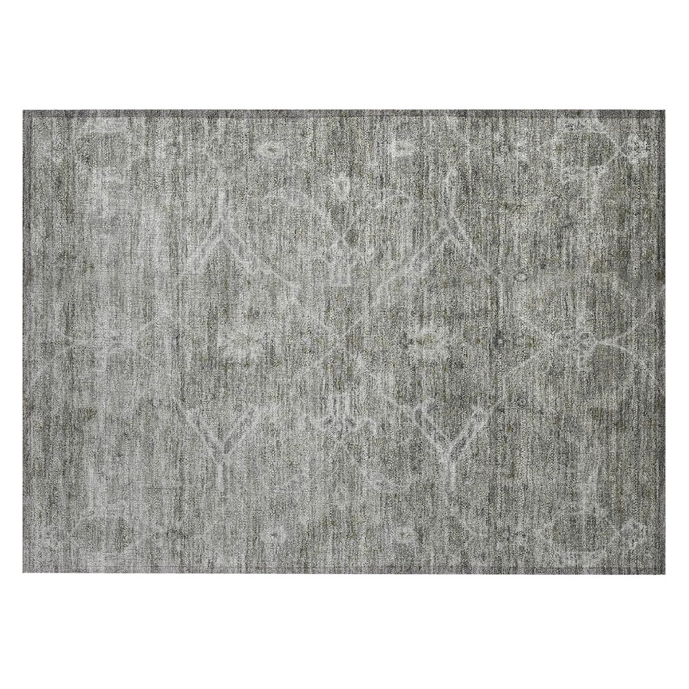 Machine Washable Indoor/Outdoor Chantille ACN2298 Gray 1'8" x 2'6" Rug. Picture 1