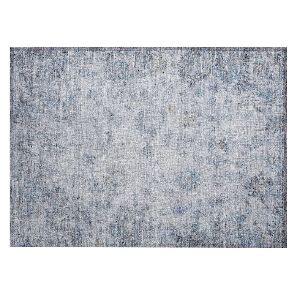 Machine Washable Indoor/Outdoor Chantille ACN2301 Blue 1'8" x 2'6" Rug. Picture 1