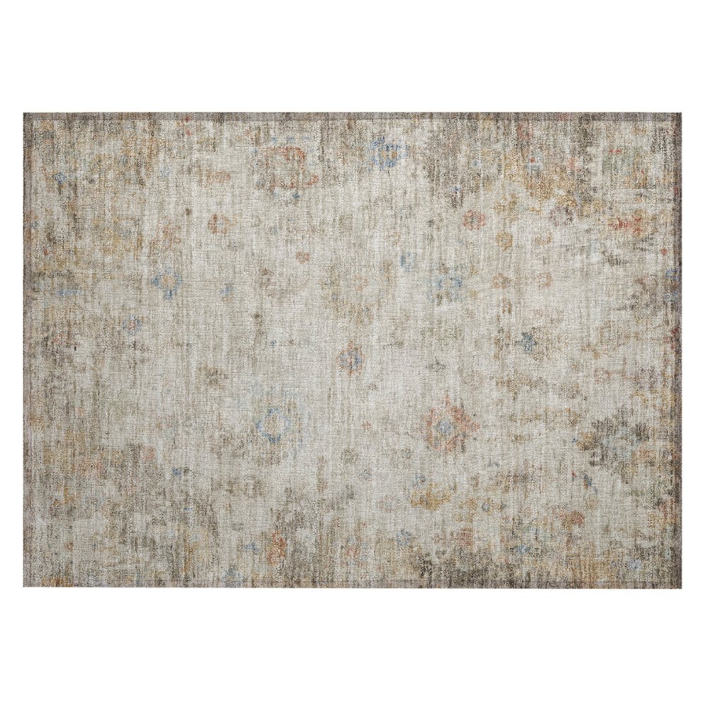 Machine Washable Indoor/Outdoor Chantille ACN2301 Ivory 1'8" x 2'6" Rug. Picture 1