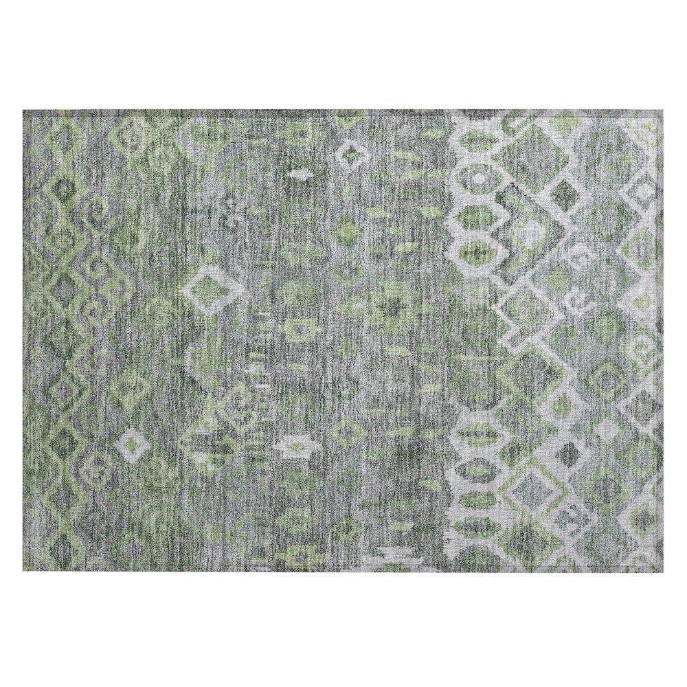 Machine Washable Indoor/Outdoor Chantille ACN2304 Gray 1'8" x 2'6" Rug. Picture 1