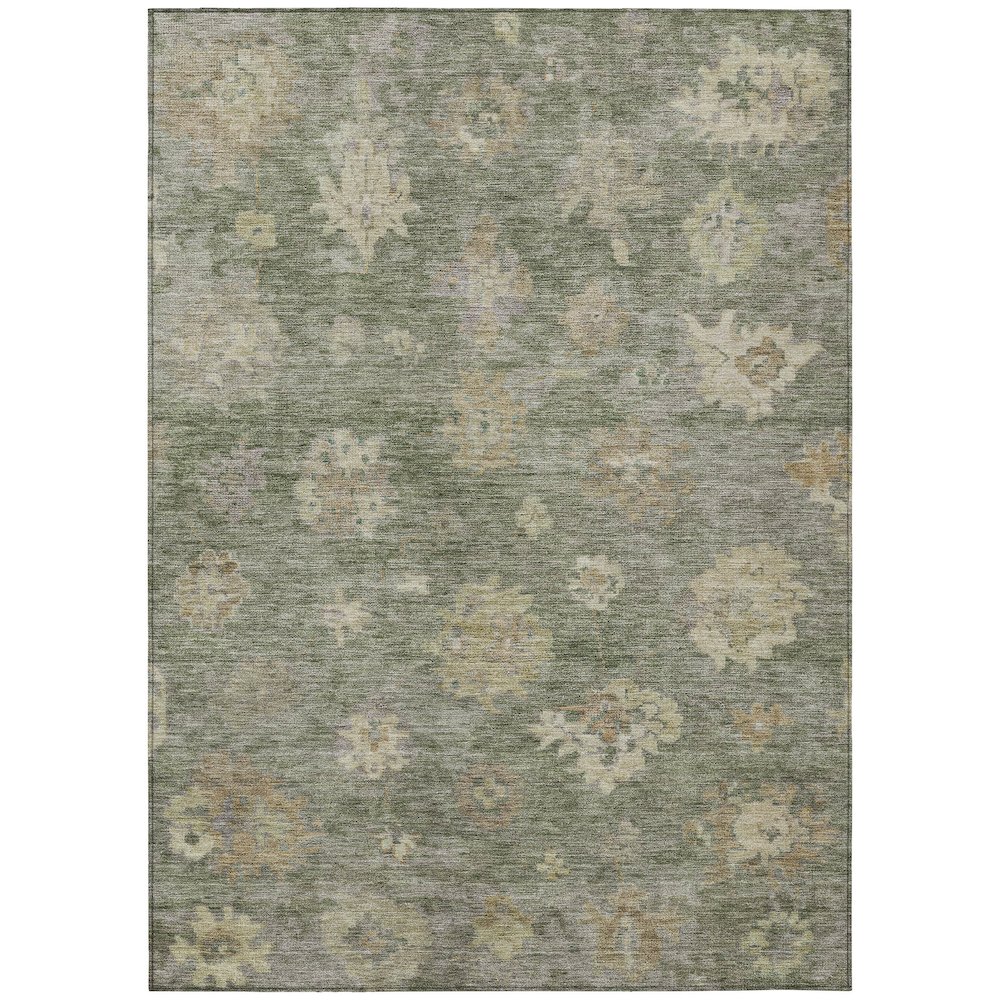 Machine Washable Indoor/Outdoor Chantille ACN2305 Green 2'6" x 3'10" Rug. Picture 1
