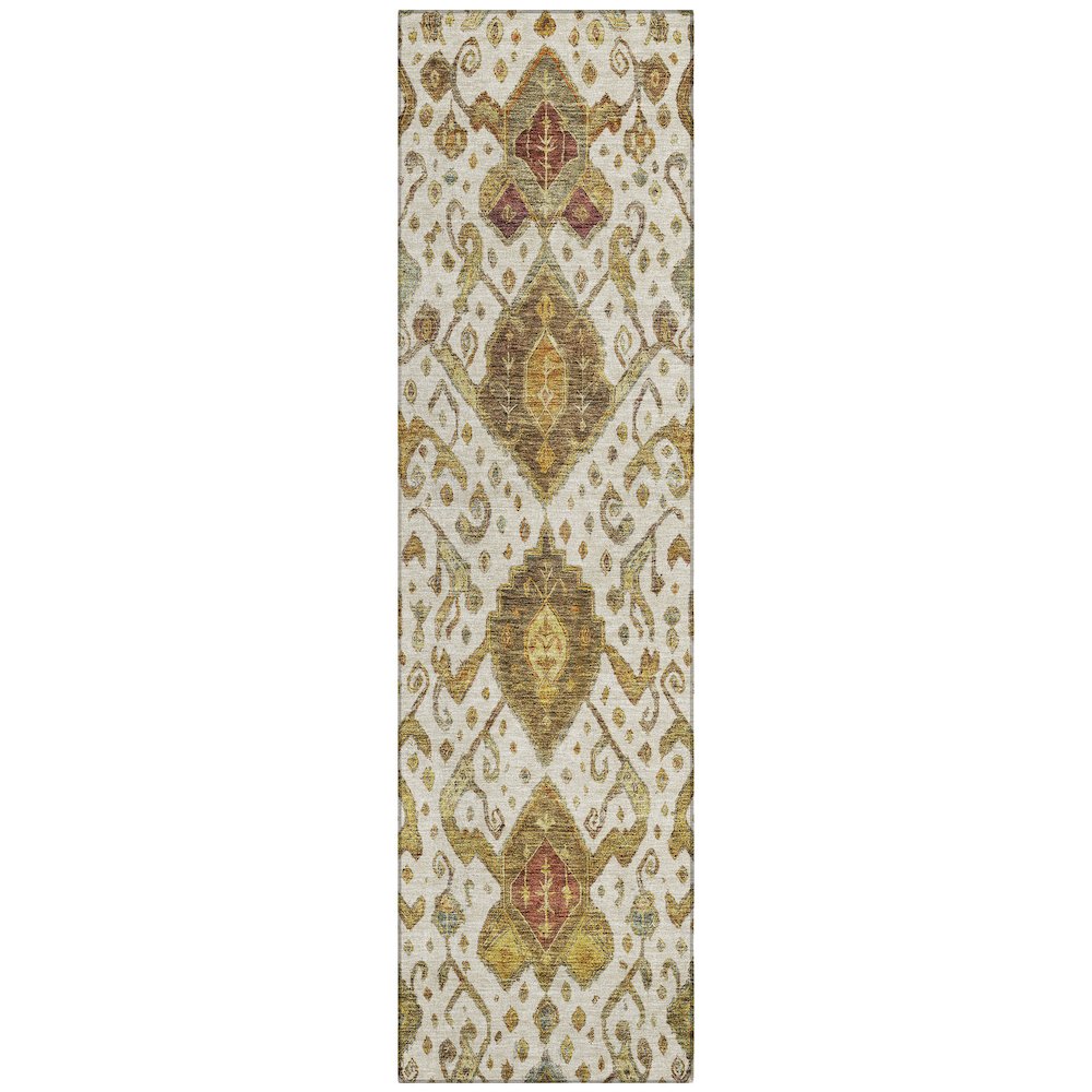 Machine Washable Indoor/Outdoor Chantille ACN2306 Ivory 2'3" x 7'6" Runner Rug. Picture 1