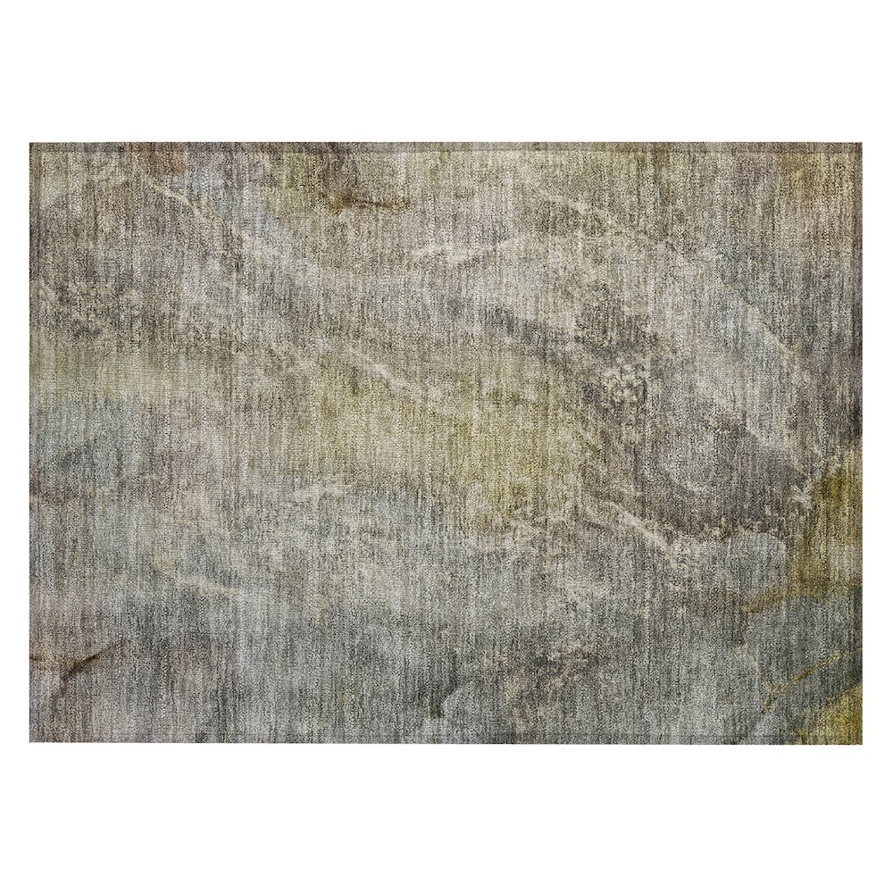 Machine Washable Indoor/Outdoor Chantille ACN2307 Gray 1'8" x 2'6" Rug. Picture 1