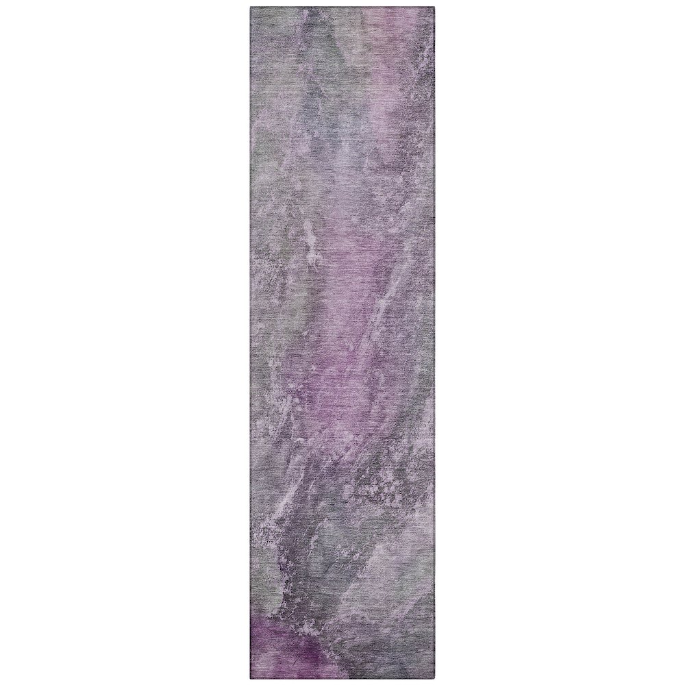 Machine Washable Indoor/Outdoor Chantille ACN2307 Purple 2'3" x 7'6" Runner Rug. Picture 1