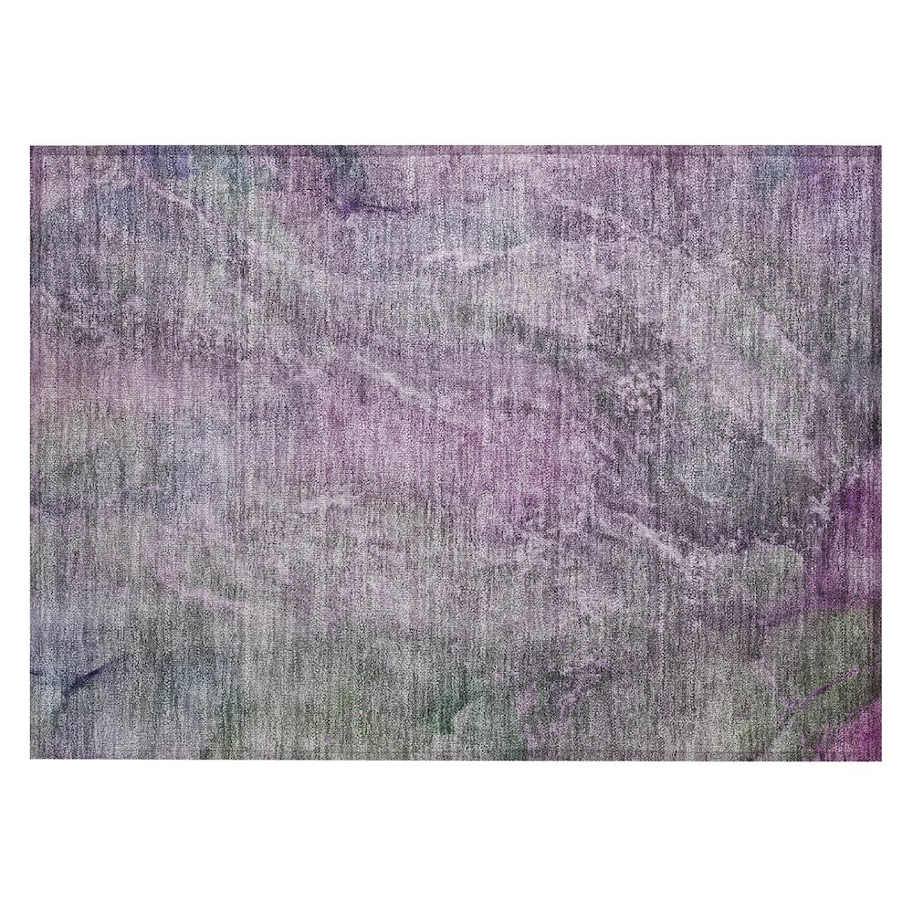 Machine Washable Indoor/Outdoor Chantille ACN2307 Purple 1'8" x 2'6" Rug. Picture 1