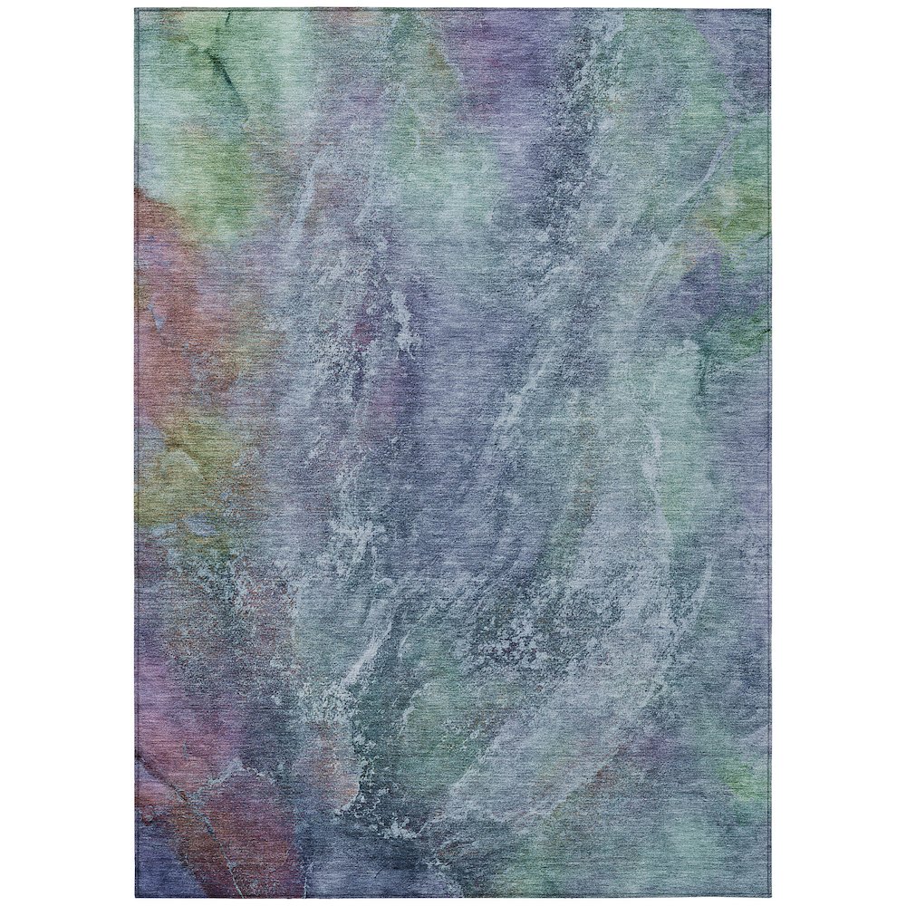 Machine Washable Indoor/Outdoor Chantille ACN2308 Blue 2'6" x 3'10" Rug. Picture 1
