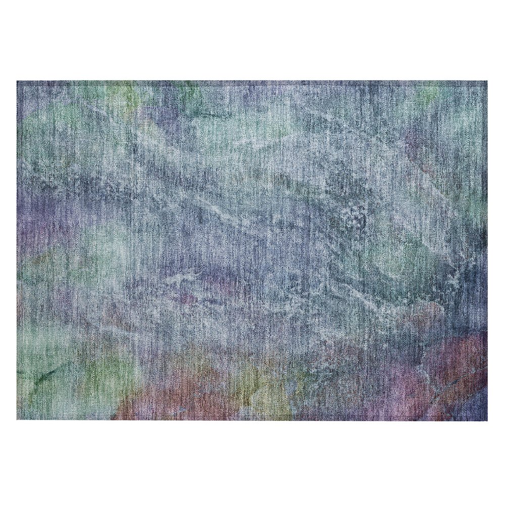 Machine Washable Indoor/Outdoor Chantille ACN2308 Blue 1'8" x 2'6" Rug. Picture 1
