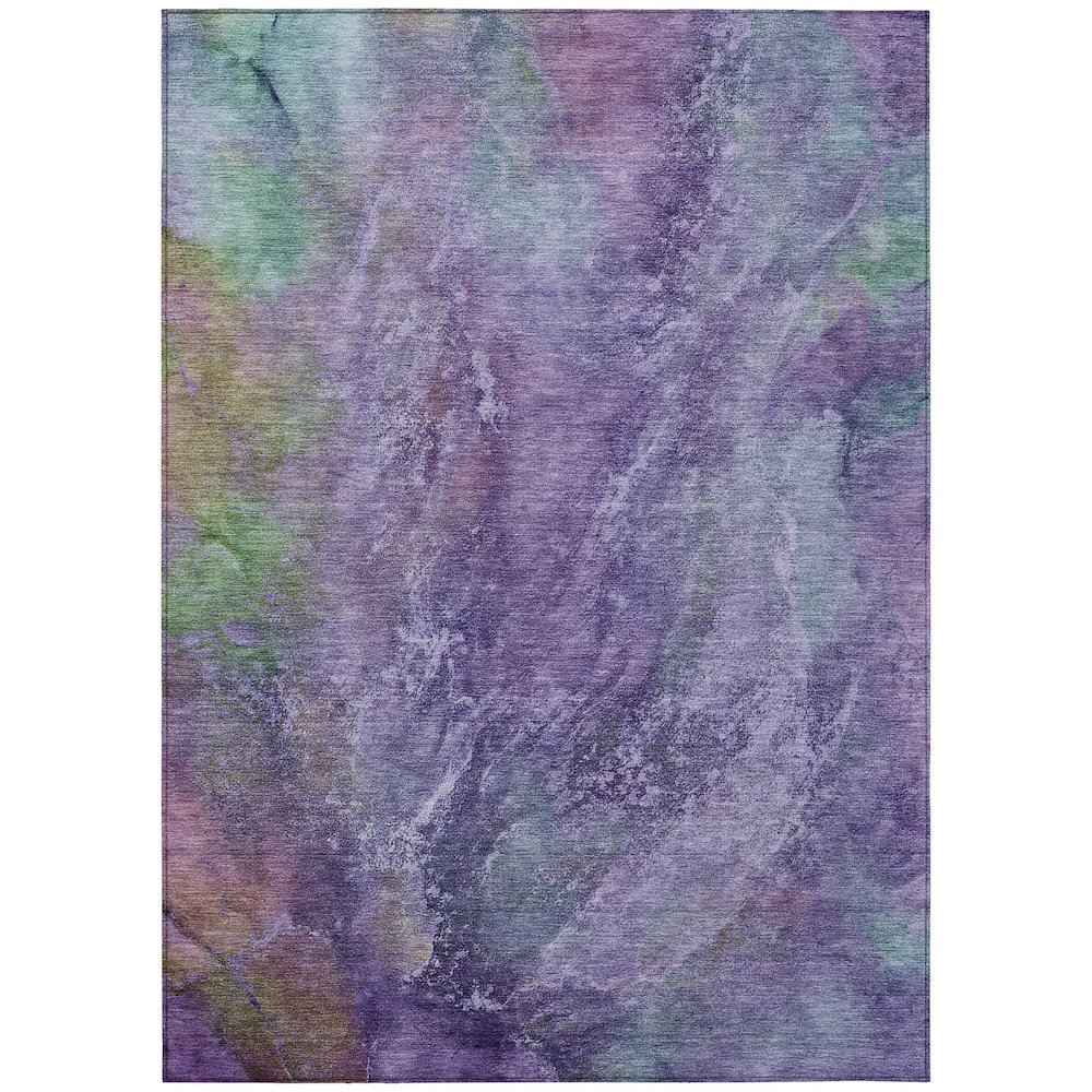 Machine Washable Indoor/Outdoor Chantille ACN2308 Purple 2'6" x 3'10" Rug. Picture 1