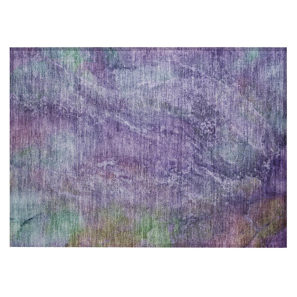 Machine Washable Indoor/Outdoor Chantille ACN2308 Purple 1'8" x 2'6" Rug. Picture 1