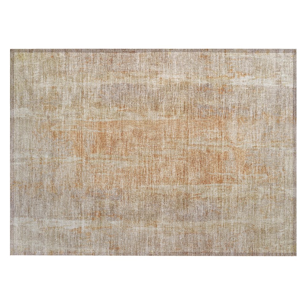 Machine Washable Indoor/Outdoor Chantille ACN2309 Brown 1'8" x 2'6" Rug. Picture 1