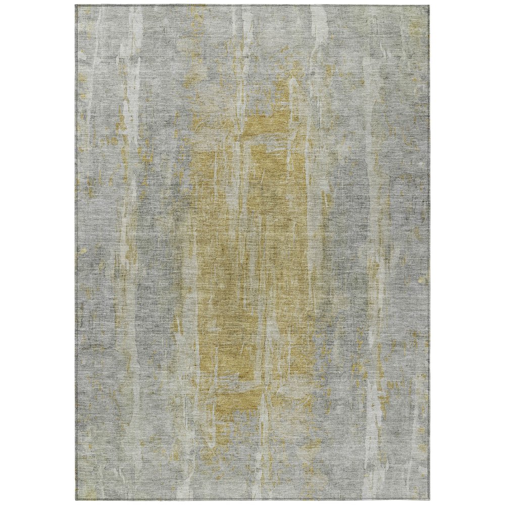 Machine Washable Indoor/Outdoor Chantille ACN2309 Gray 2'6" x 3'10" Rug. Picture 1