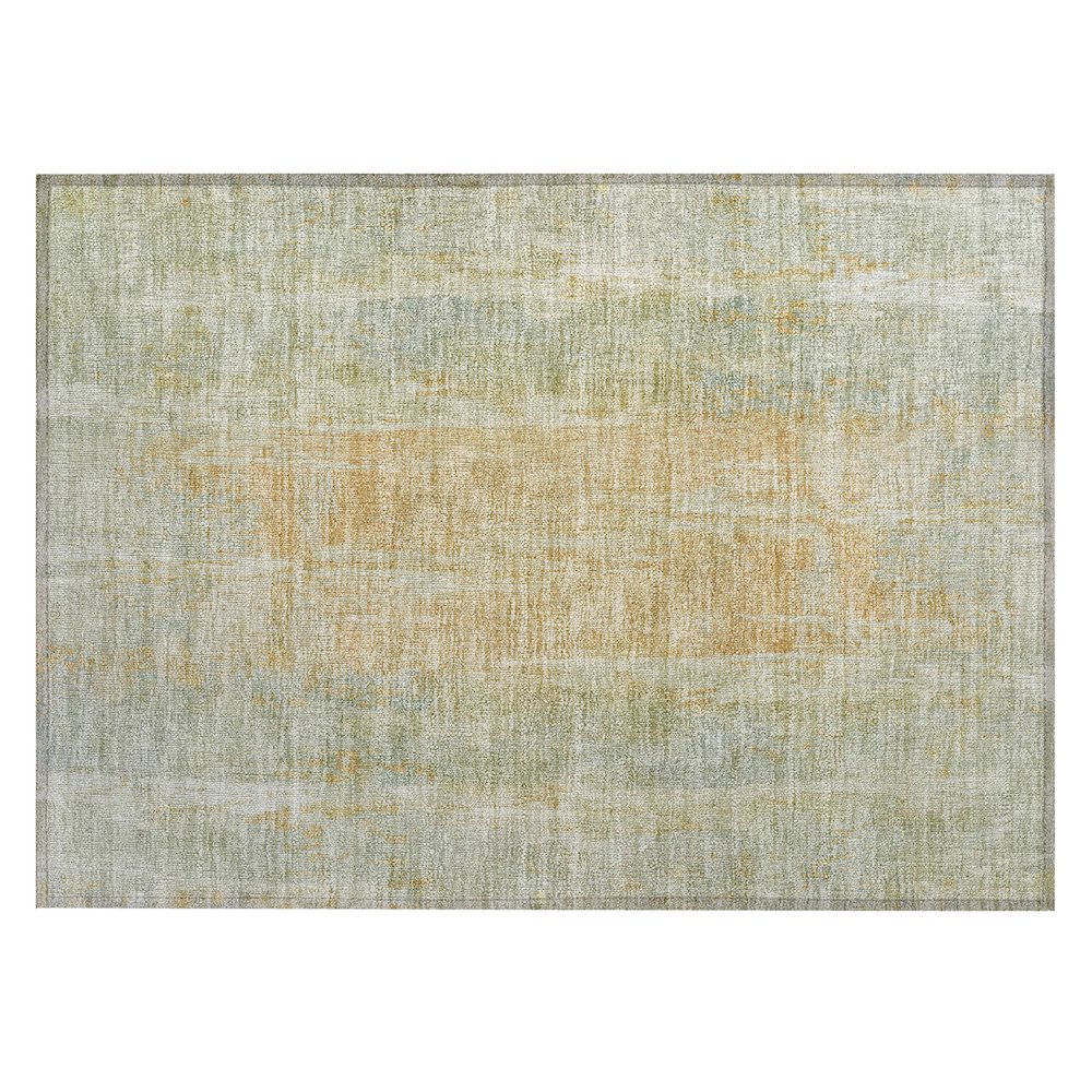 Machine Washable Indoor/Outdoor Chantille ACN2309 Green 1'8" x 2'6" Rug. Picture 1