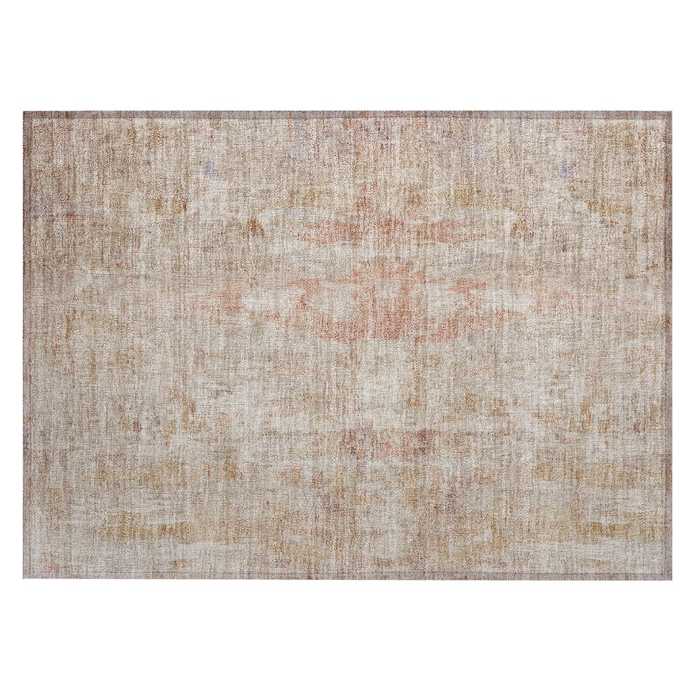 Machine Washable Indoor/Outdoor Chantille ACN2310 Brown 1'8" x 2'6" Rug. Picture 1
