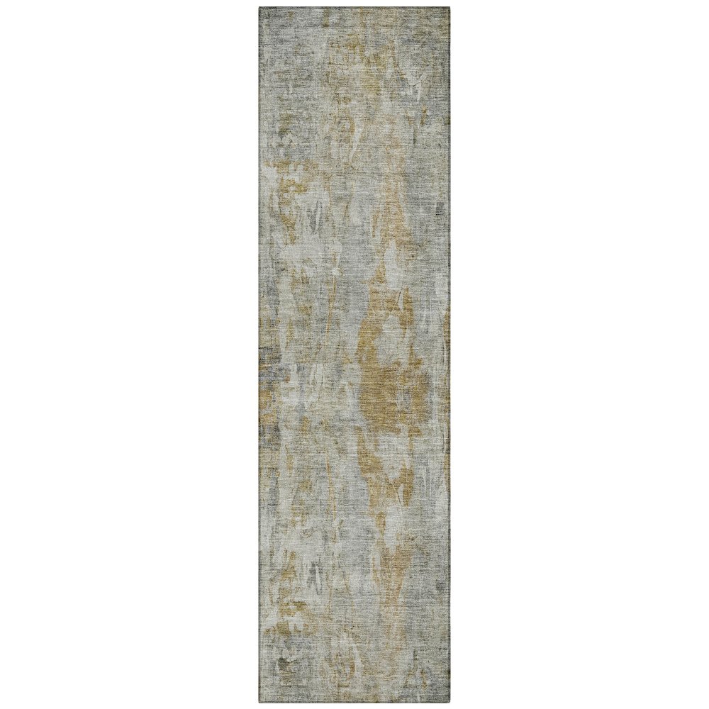 Machine Washable Indoor/Outdoor Chantille ACN2310 Gray 2'3" x 7'6" Runner Rug. Picture 1