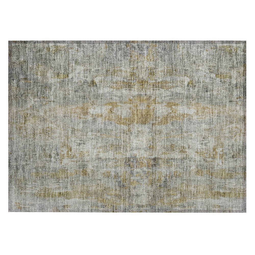Machine Washable Indoor/Outdoor Chantille ACN2310 Gray 1'8" x 2'6" Rug. Picture 1