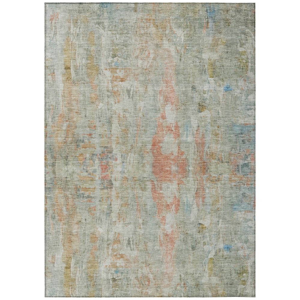 Machine Washable Indoor/Outdoor Chantille ACN2310 Green 2'6" x 3'10" Rug. Picture 1