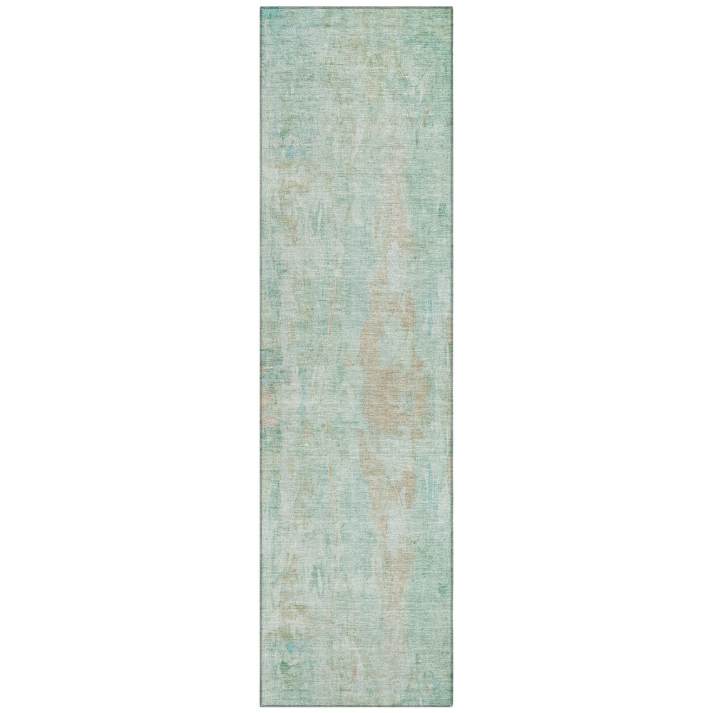 Machine Washable Indoor/Outdoor Chantille ACN2310 Teal 2'3" x 7'6" Runner Rug. Picture 1