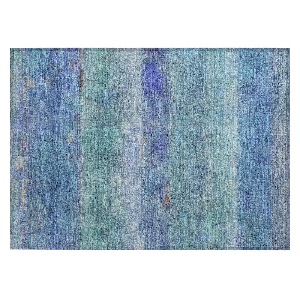 Machine Washable Indoor/Outdoor Chantille ACN2311 Blue 1'8" x 2'6" Rug. Picture 1