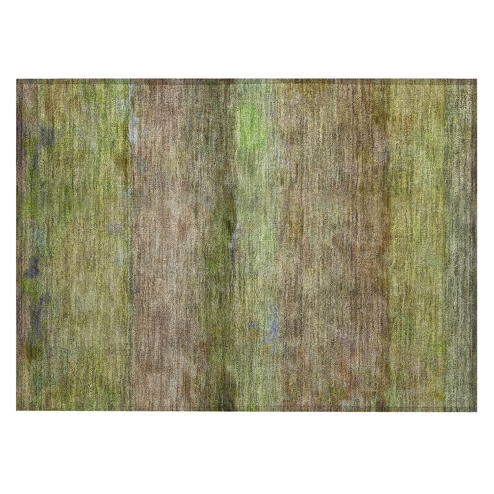 Machine Washable Indoor/Outdoor Chantille ACN2311 Green 1'8" x 2'6" Rug. Picture 1