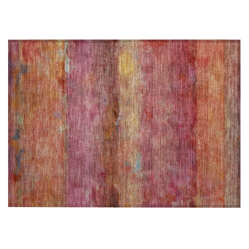 Machine Washable Indoor/Outdoor Chantille ACN2311 Pink 1'8" x 2'6" Rug. Picture 1