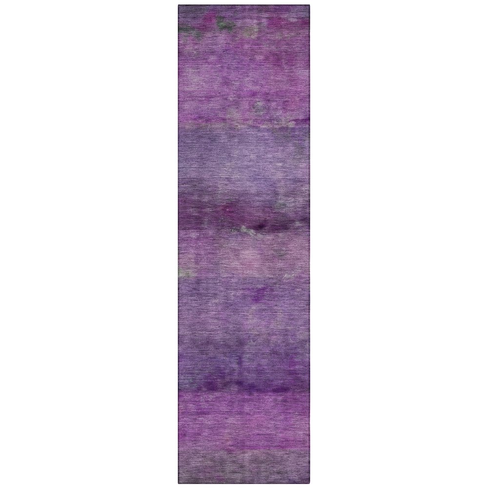 Machine Washable Indoor/Outdoor Chantille ACN2311 Purple 2'3" x 7'6" Runner Rug. Picture 1
