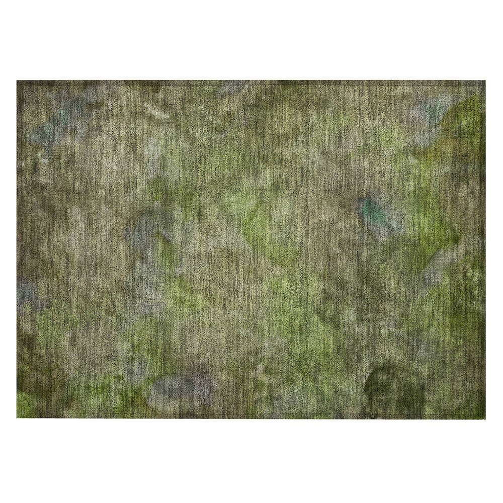 Machine Washable Indoor/Outdoor Chantille ACN2312 Green 1'8" x 2'6" Rug. Picture 1