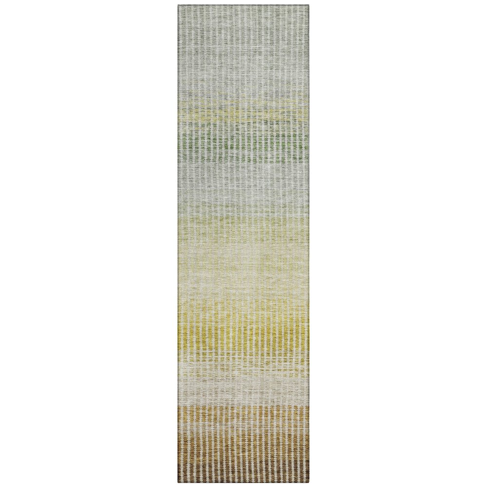 Machine Washable Indoor/Outdoor Chantille ACN2313 Brown 2'3" x 7'6" Runner Rug. Picture 1