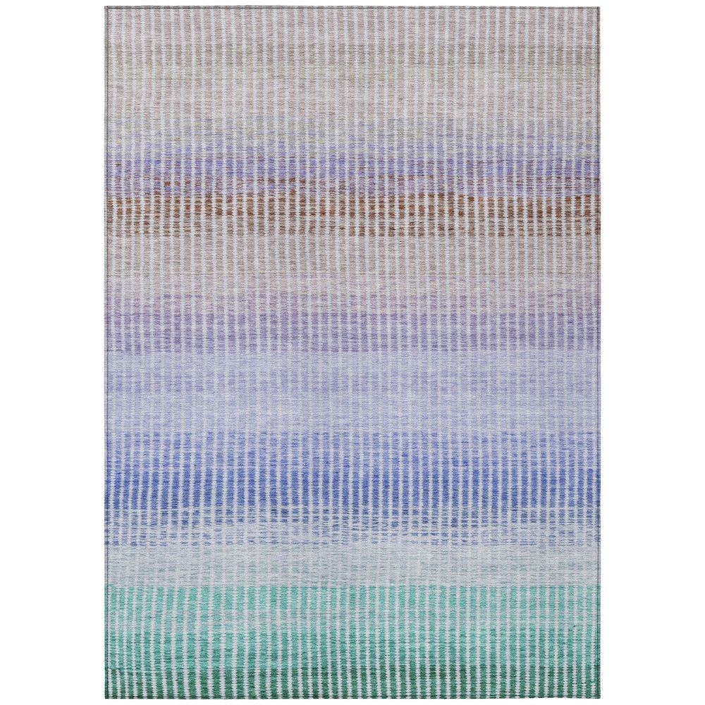 Machine Washable Indoor/Outdoor Chantille ACN2313 Green 2'6" x 3'10" Rug. Picture 1