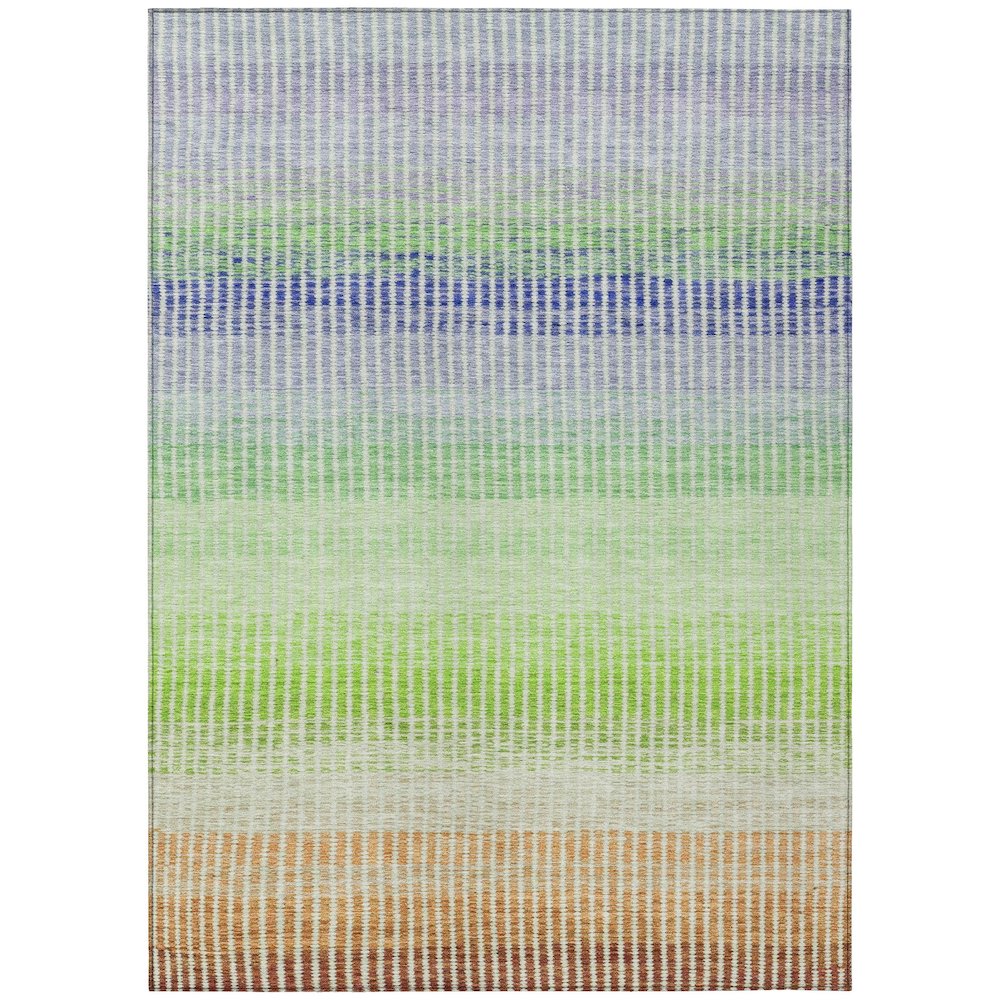 Machine Washable Indoor/Outdoor Chantille ACN2313 Orange 2'6" x 3'10" Rug. Picture 1