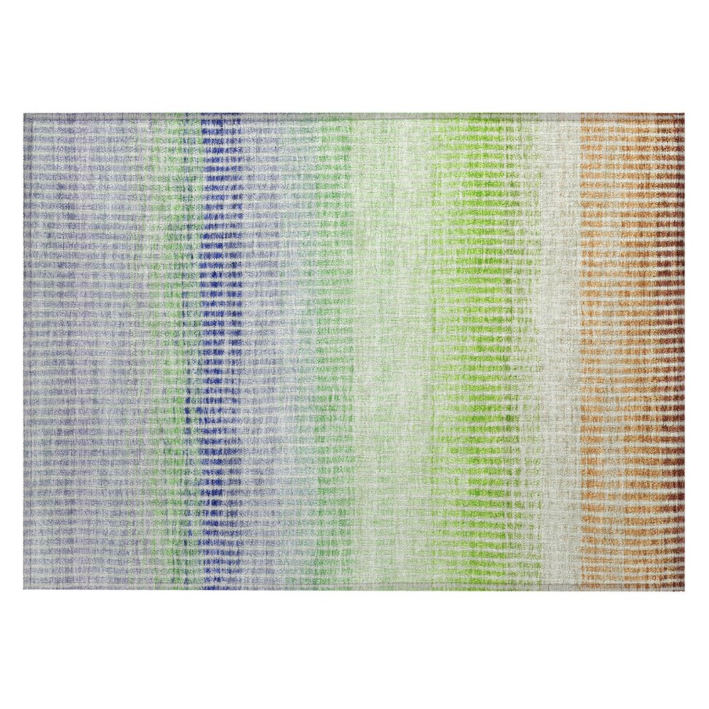 Machine Washable Indoor/Outdoor Chantille ACN2313 Orange 1'8" x 2'6" Rug. Picture 1