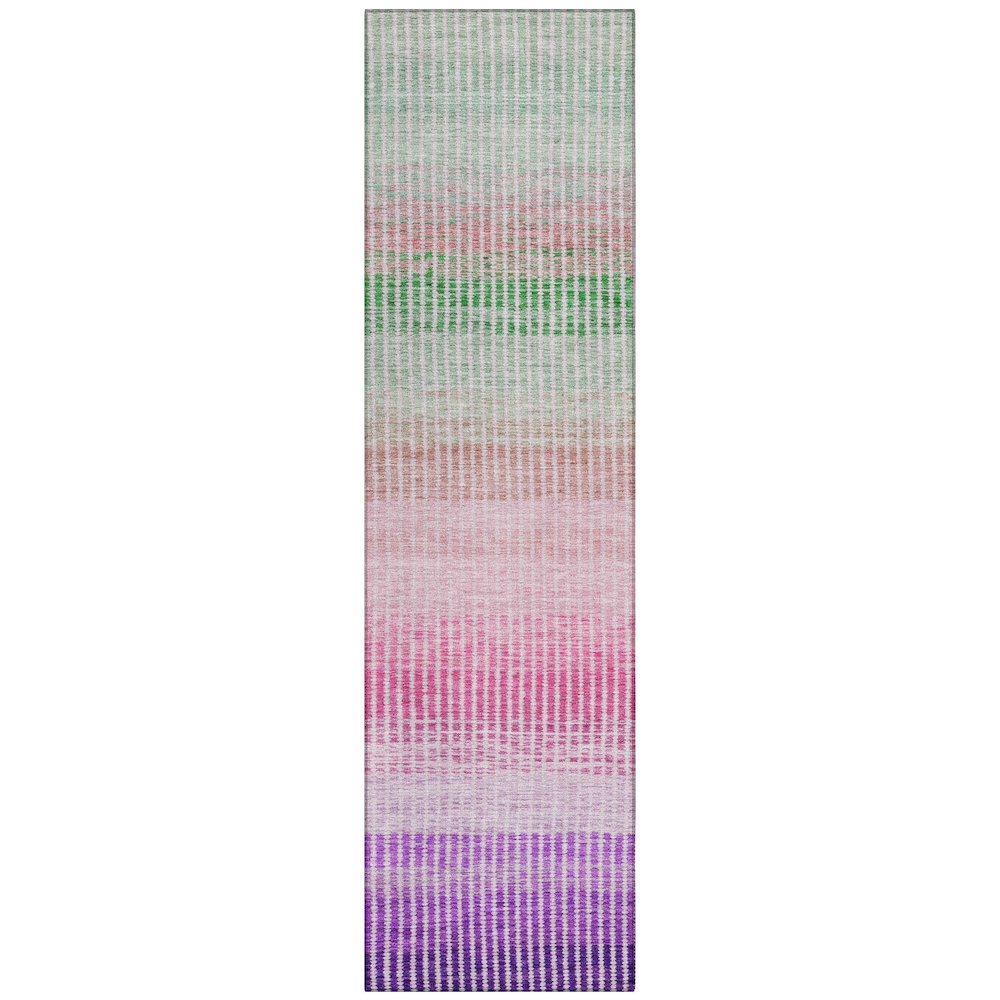 Machine Washable Indoor/Outdoor Chantille ACN2313 Purple 2'3" x 7'6" Runner Rug. Picture 1