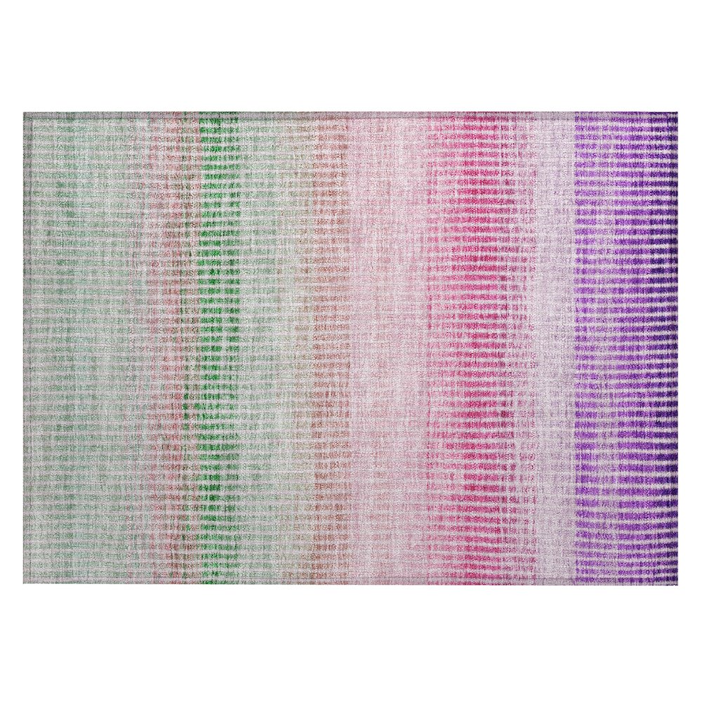 Machine Washable Indoor/Outdoor Chantille ACN2313 Purple 1'8" x 2'6" Rug. Picture 1
