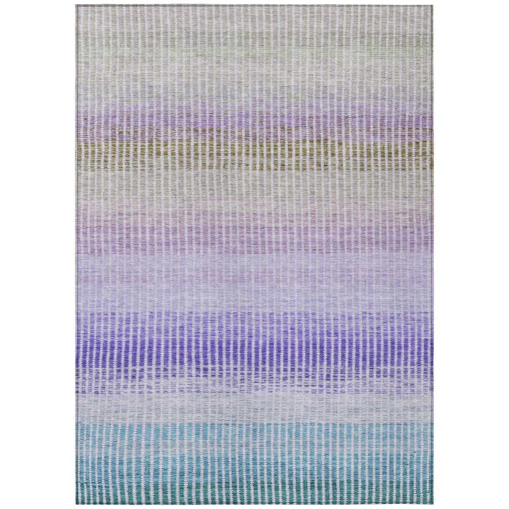 Machine Washable Indoor/Outdoor Chantille ACN2313 Teal 2'6" x 3'10" Rug. Picture 1