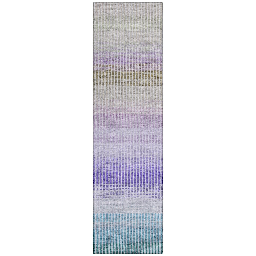 Machine Washable Indoor/Outdoor Chantille ACN2313 Teal 2'3" x 7'6" Runner Rug. Picture 1