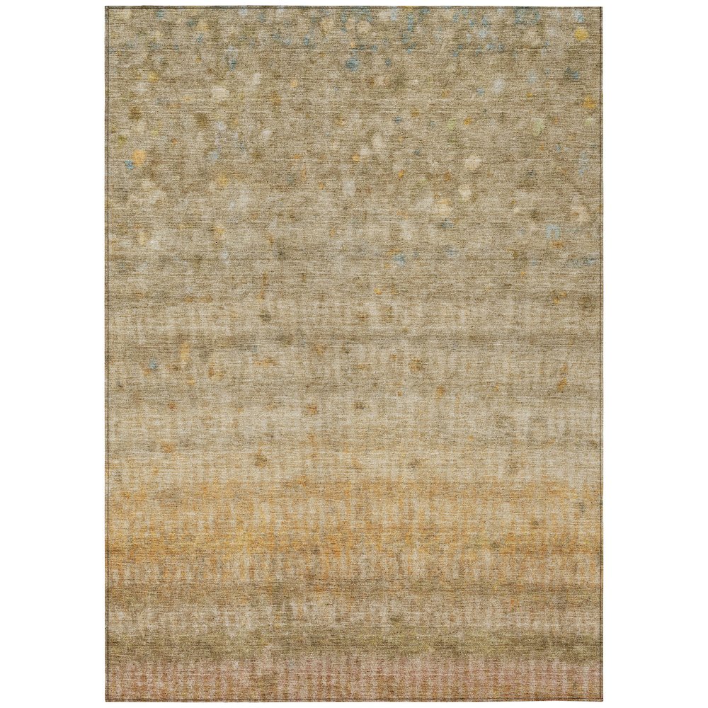 Machine Washable Indoor/Outdoor Chantille ACN2315 Brown 2'6" x 3'10" Rug. Picture 1