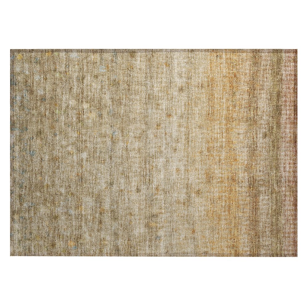 Machine Washable Indoor/Outdoor Chantille ACN2315 Brown 1'8" x 2'6" Rug. Picture 1