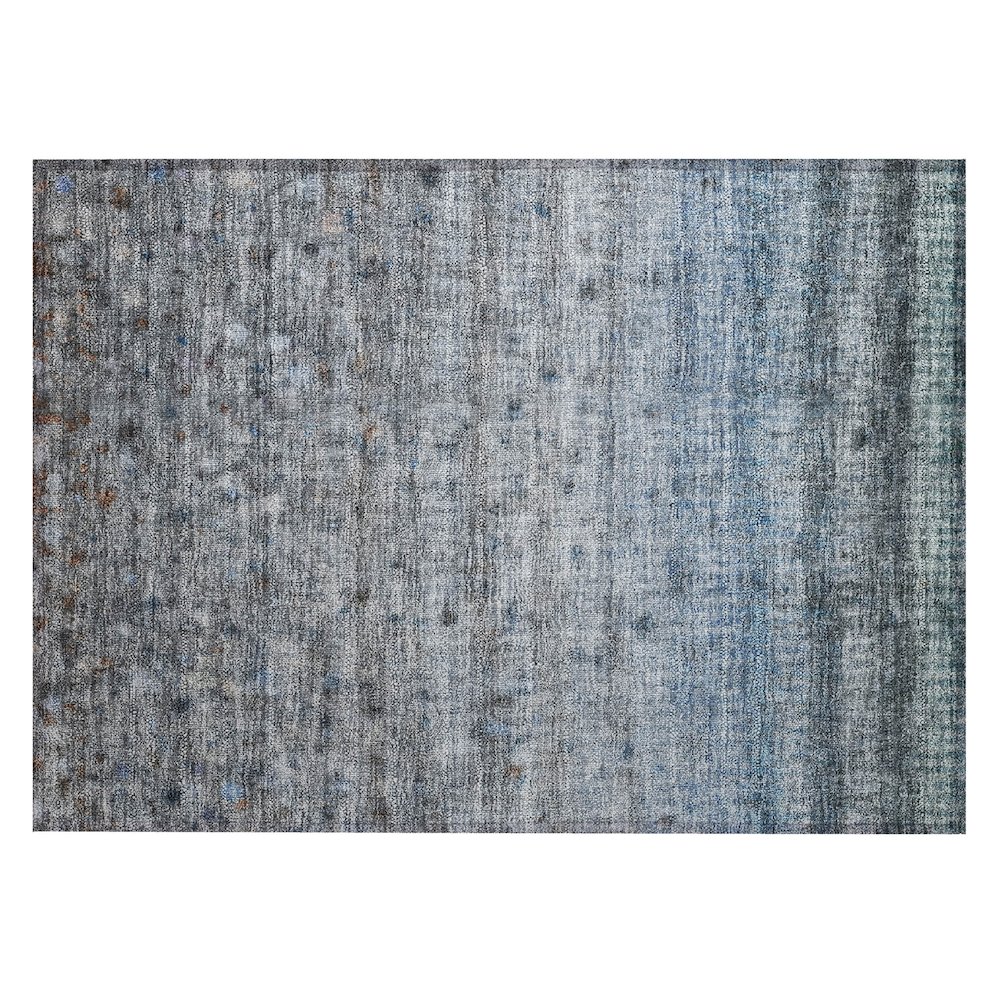 Machine Washable Indoor/Outdoor Chantille ACN2315 Blue 1'8" x 2'6" Rug. Picture 1