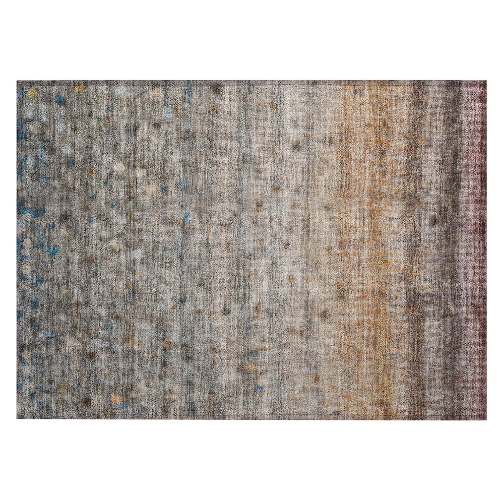 Machine Washable Indoor/Outdoor Chantille ACN2315 Gray 1'8" x 2'6" Rug. Picture 1