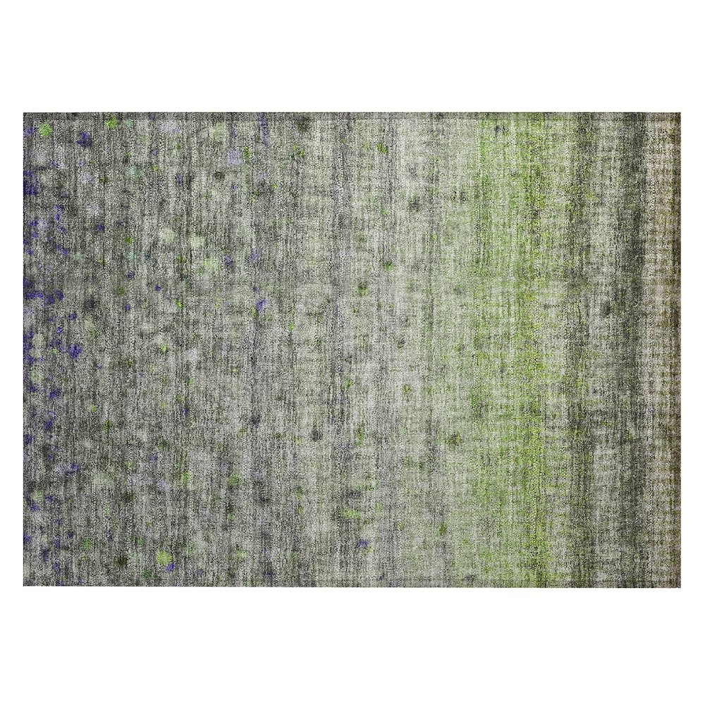 Machine Washable Indoor/Outdoor Chantille ACN2315 Green 1'8" x 2'6" Rug. Picture 1