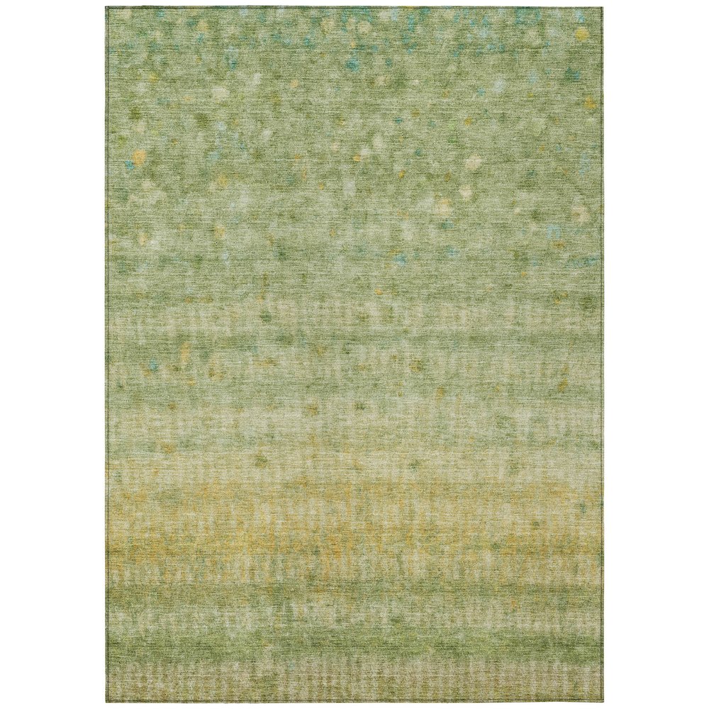Machine Washable Indoor/Outdoor Chantille ACN2315 Green 2'6" x 3'10" Rug. Picture 1