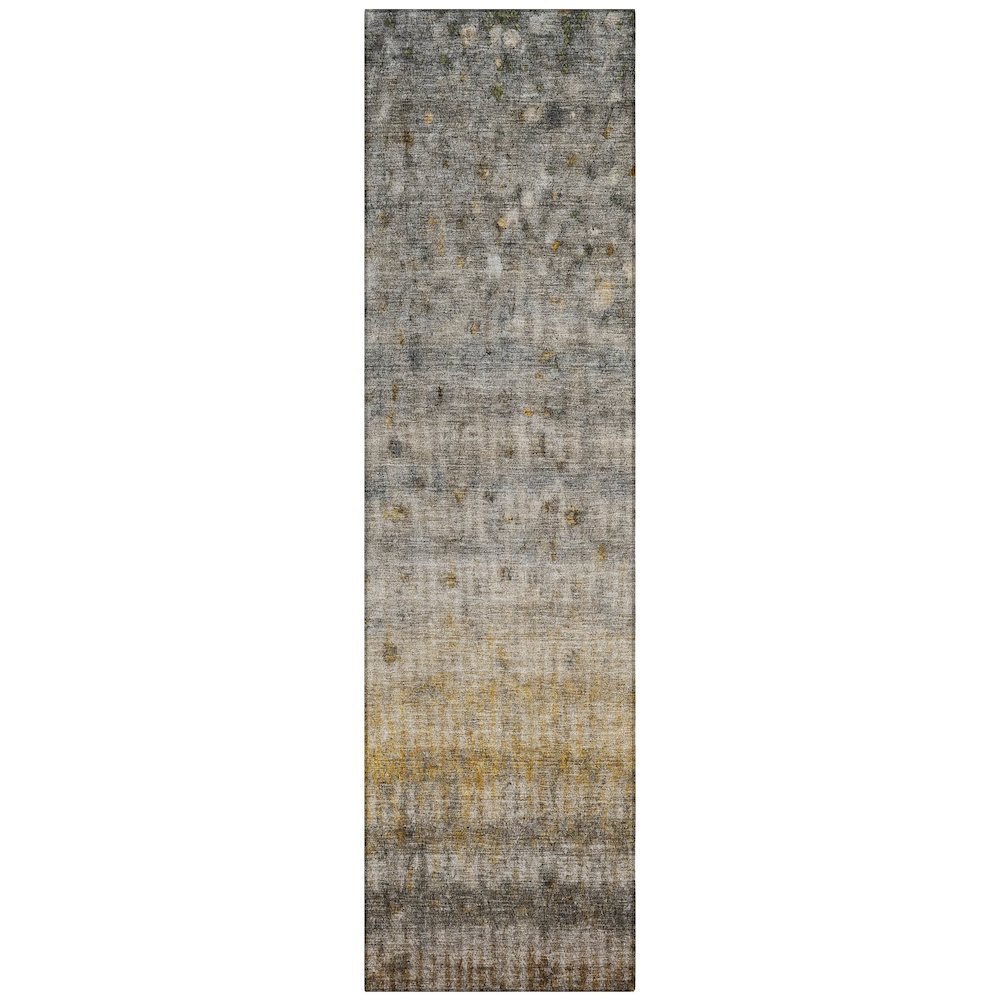 Machine Washable Indoor/Outdoor Chantille ACN2315 Brown 2'3" x 7'6" Runner Rug. Picture 1