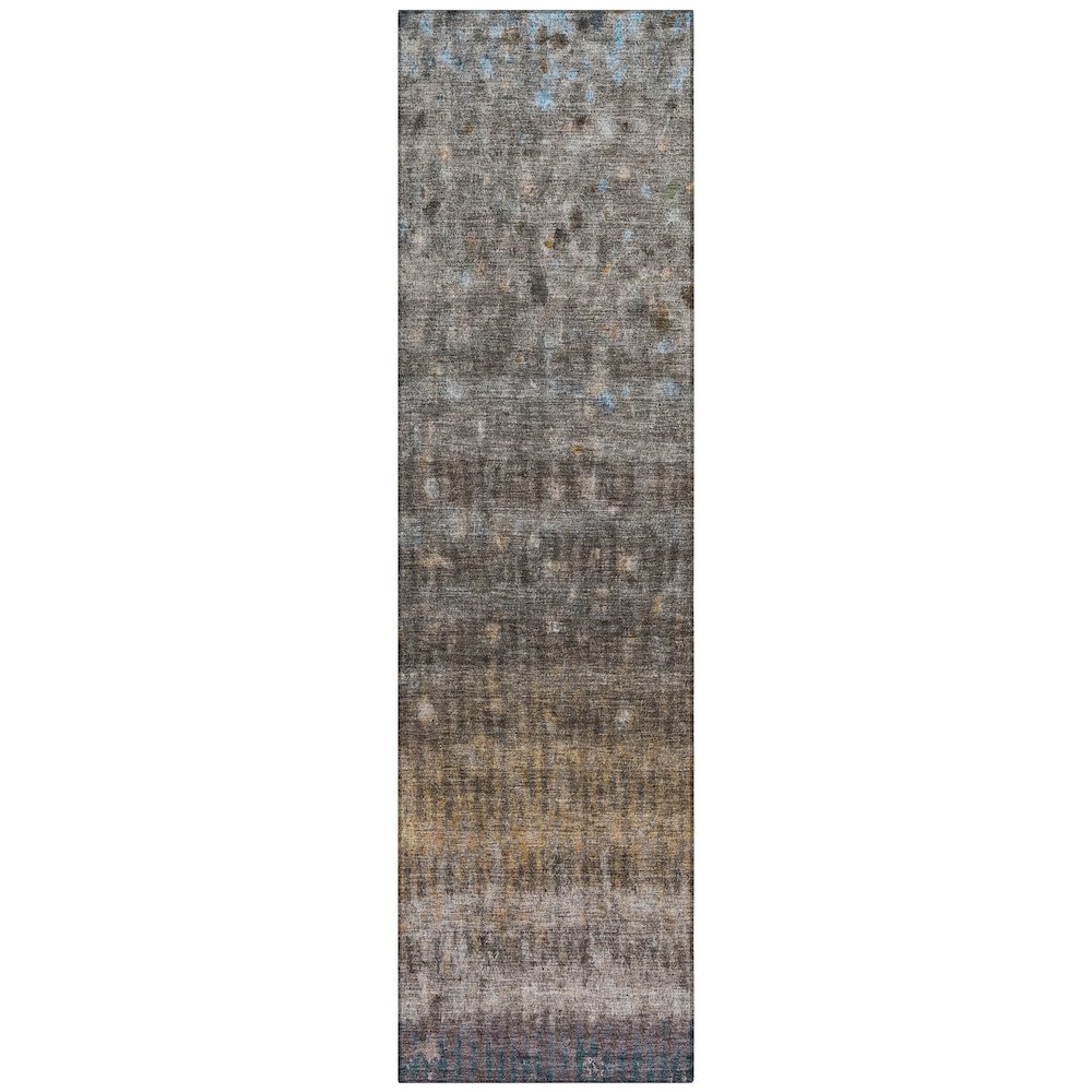 Machine Washable Indoor/Outdoor Chantille ACN2316 Brown 2'3" x 7'6" Runner Rug. Picture 1