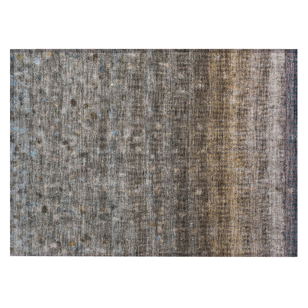 Machine Washable Indoor/Outdoor Chantille ACN2316 Brown 1'8" x 2'6" Rug. Picture 1
